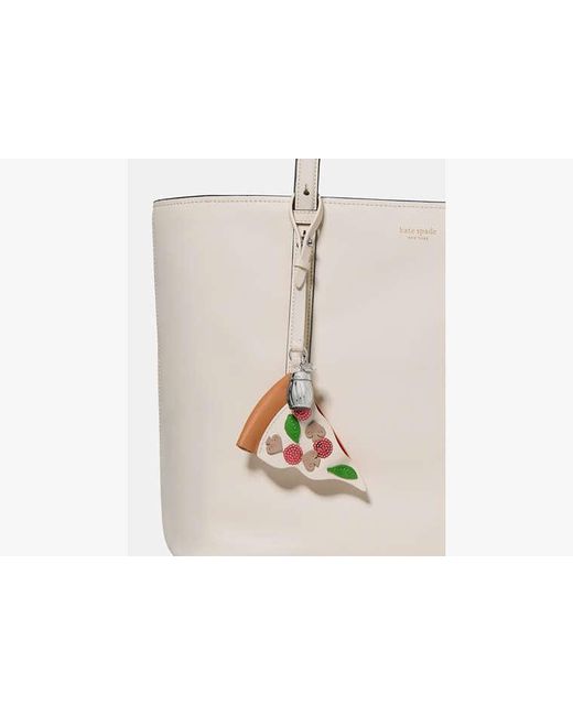 Kate Spade White Charmed Nyc Pizza Bag Charm