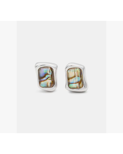 Kate Spade White Molten Glass Studs
