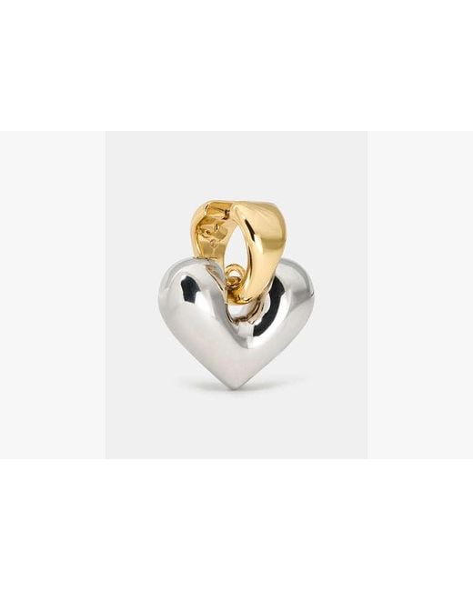 Kate Spade White Sculpted Spade Statement Drop Huggies