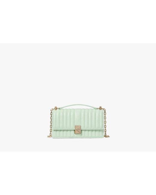 Kate Spade Black Deco Quilted Mini Flap Chain Crossbody
