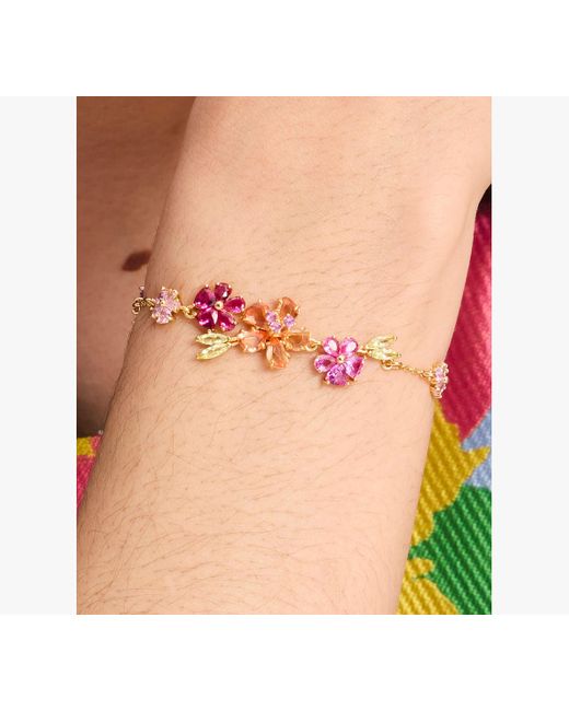 Kate Spade Pink Paradise Floral Line Bracelet