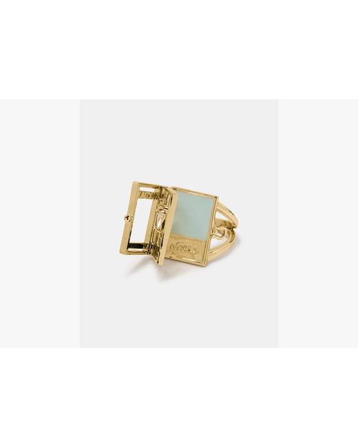 Kate Spade Metallic Page Turner Book Statement-Ring