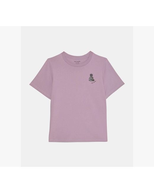 Kate Spade Purple Bear Tee