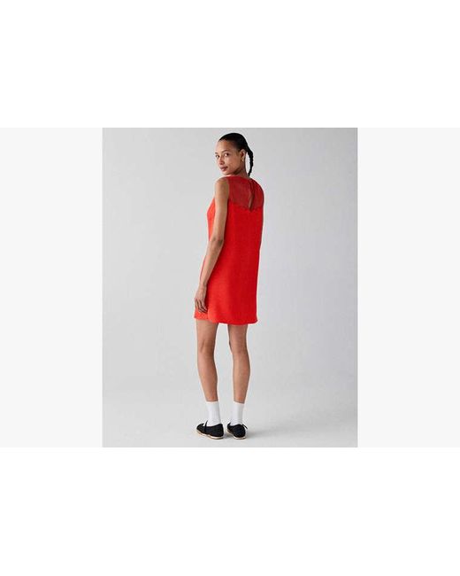 Kate Spade Red Scallop Shift Dress