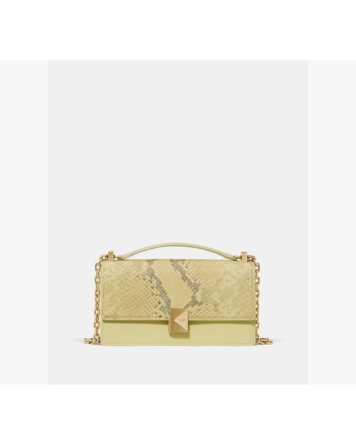 Kate Spade Metallic Deco Mixed Media Convertible Leather Crossbody Bag