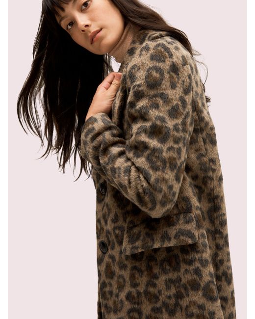 kate spade animal print coat