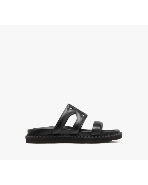 Kate Spade Black Duo Smooth Leather Sport Sandal