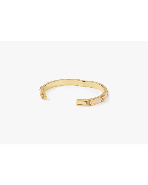 Kate Spade Metallic Heritage Bloom Hinged Bangle