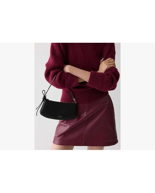 Kate Spade Black Small Loop Zip Pochette Bag