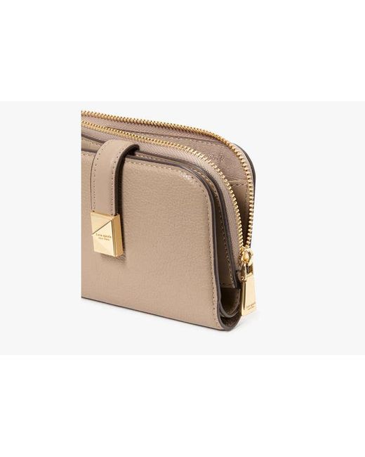 Kate Spade Natural Deco Small Compact Wallet