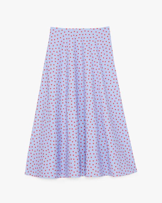 Kate Spade Purple Spring Time Dot Skirt