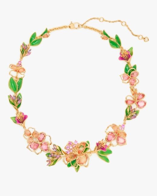 Kate Spade Multicolor Paradise Floral Statement Necklace