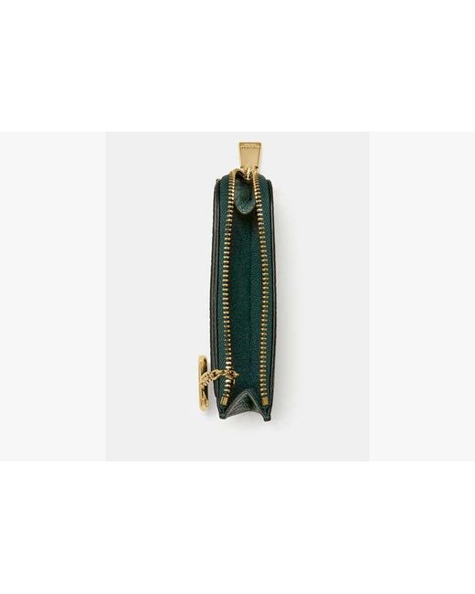 Kate Spade Green Mini Zip Card Case