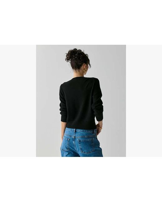 Kate Spade Black Novelty Button Nell Cardigan