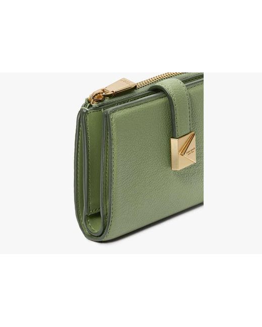 Kate Spade Green Deco Small Compact Wallet