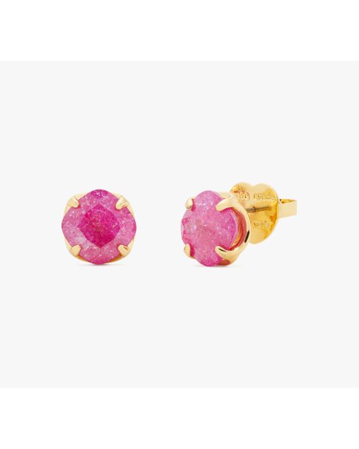 Kate Spade Pink Pop Of Joy 10Mm Spade Flower Studs