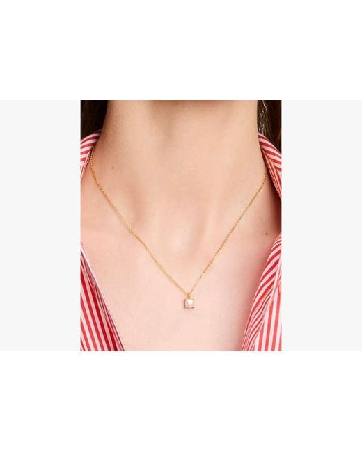 Kate Spade Metallic Little Luxuries 6mm Square Pendant