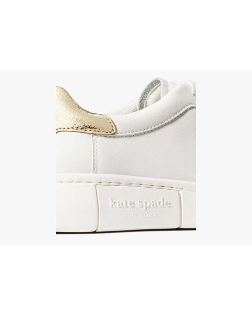 Kate Spade White Lift Sneaker