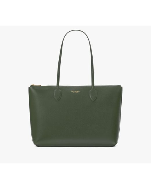 Kate Spade Green Bleecker Large Zip-Top Tote