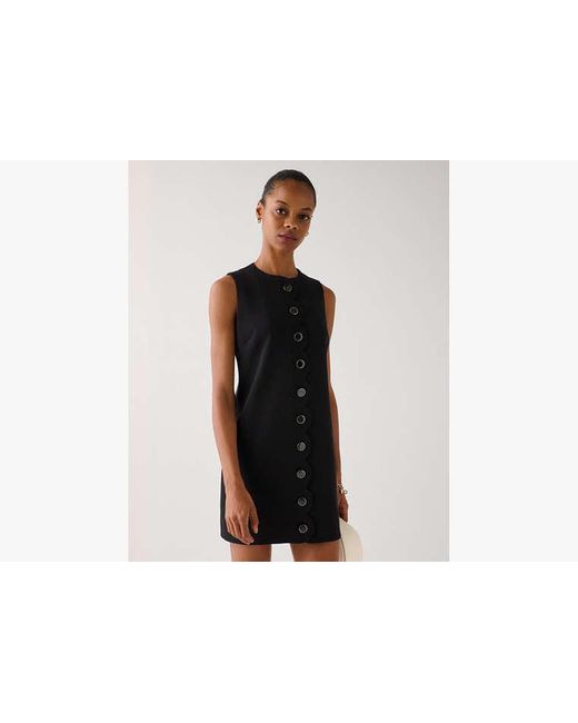 Kate Spade Black Scallop Shift Dress