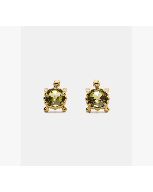 Kate Spade White Secret Garden Turtle Studs