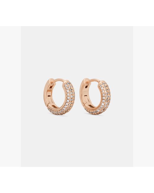 Kate Spade Multicolor Brilliant Statements Pavé Mini Huggies