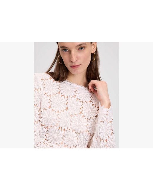 Kate Spade White Daisy Lace Top