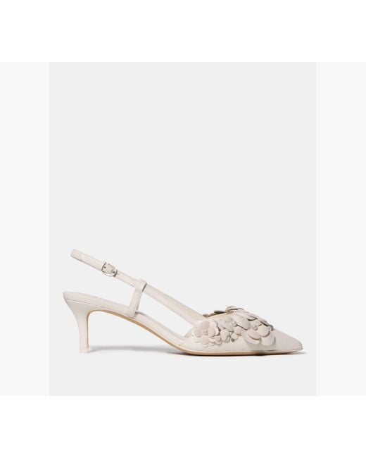 Kate Spade White Spade Flower Garden Slingback Pump