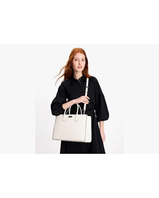 Kate Spade White Sam Icon Large Tote