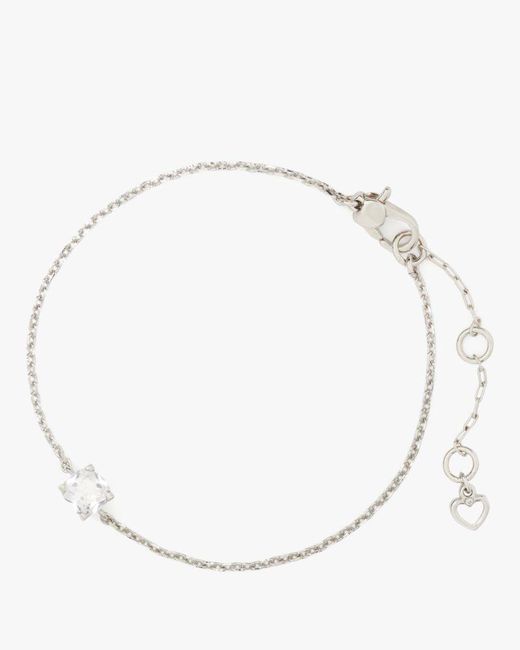 Kate Spade White Little Luxuries Solitaire Bracelet