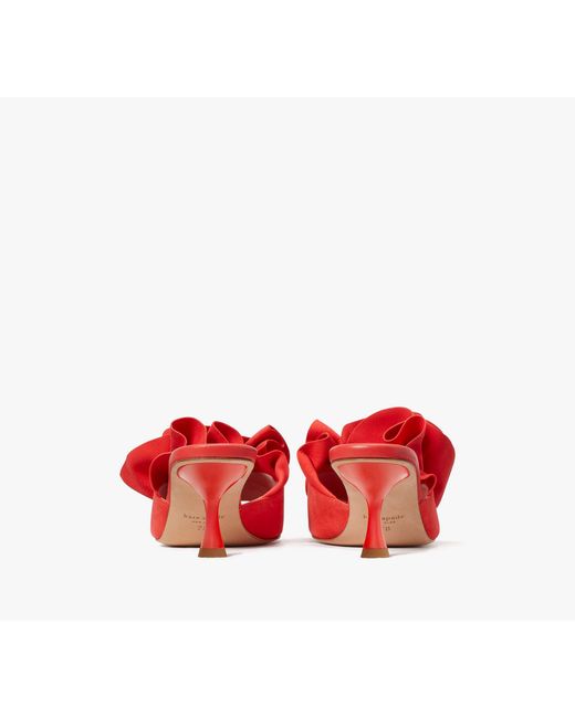 Kate Spade Red Flourish Heeled Sandal