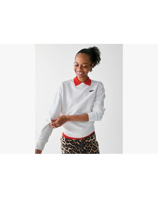 Kate Spade White The Original Bag Icon Logo Sweatshirt