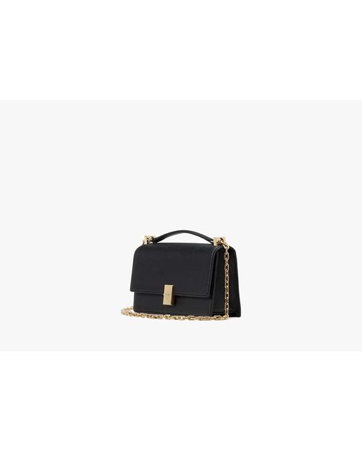Kate Spade Black Deco Mini Flap Chain Crossbody