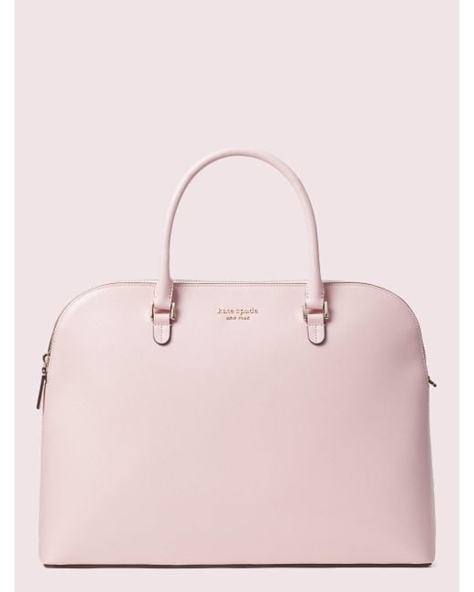 Kate Spade Leather Spencer Dome Universal Laptop Bag in Pink | Lyst