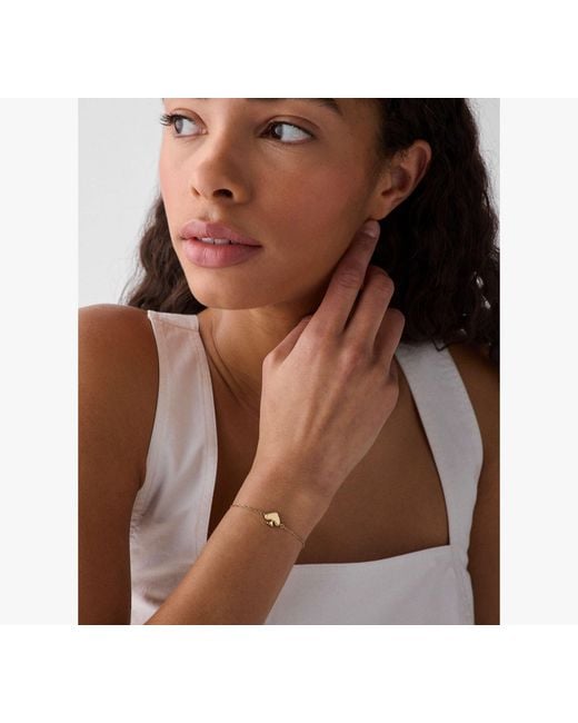 Kate Spade Brown Kate Spade Everyday Spade Metal Slider Bracelet
