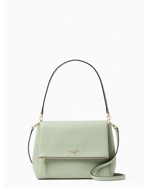Kate Spade Leila Medium Flap Shoulder Bag in Emerald (Green) Lyst