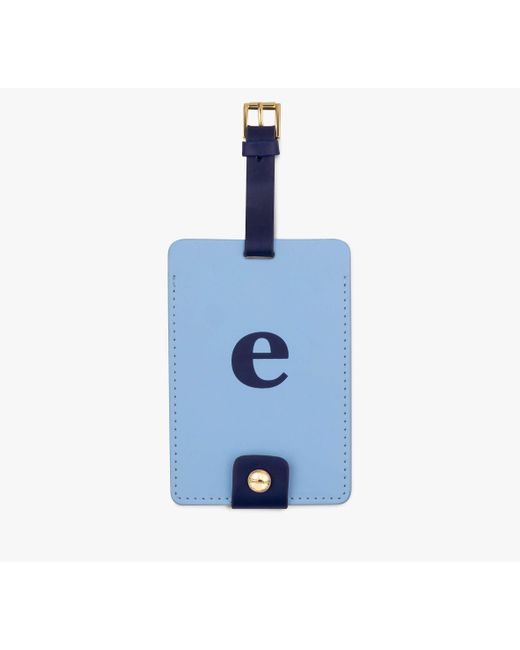 Kate Spade Blue Just Mine Initial Collection Luggage Tag E