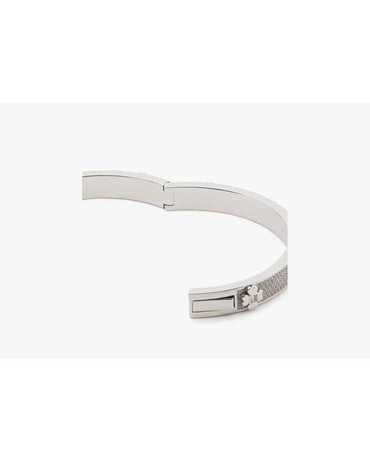 Kate Spade Gray Heritage Bloom Hinged Bangle