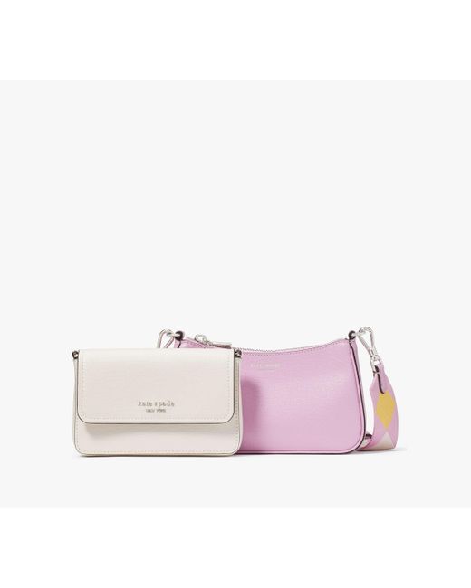 Kate Spade Pink Double Up Colorblocked Crossbody