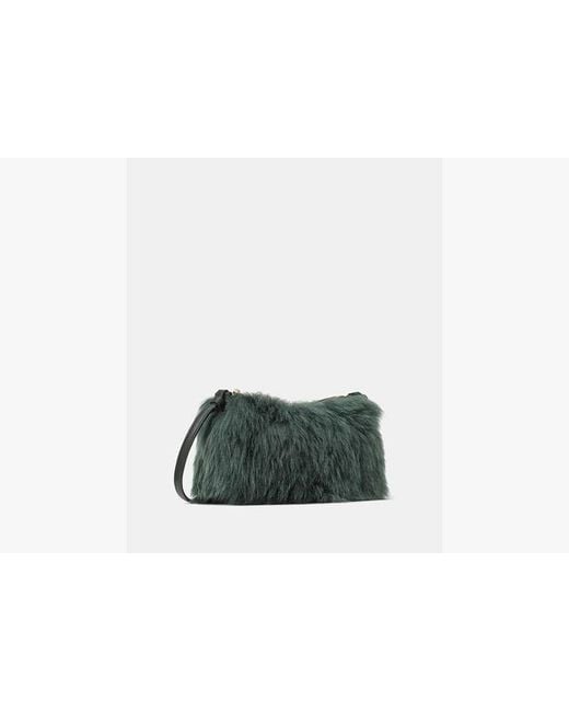 Kate Spade Green Loop Shearling Crossbody