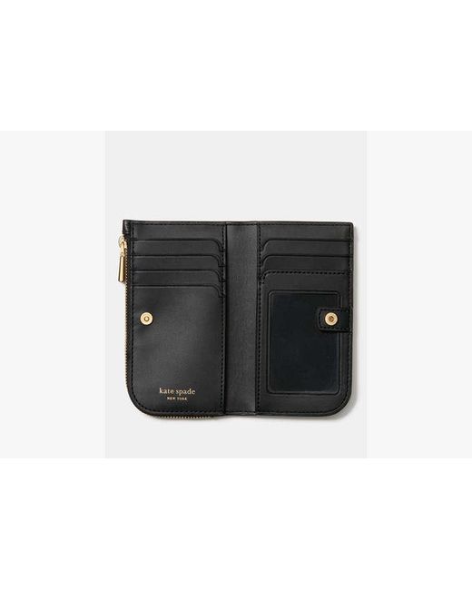 Kate Spade Black Devin Small Slim Bifold Wallet