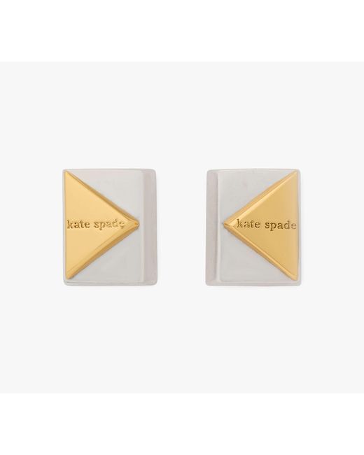 Kate Spade White Deco Studs