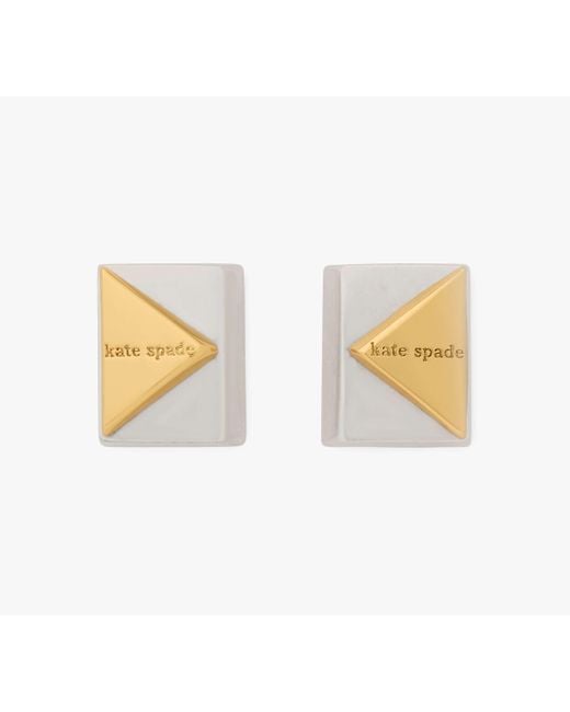 Kate Spade White Deco Studs