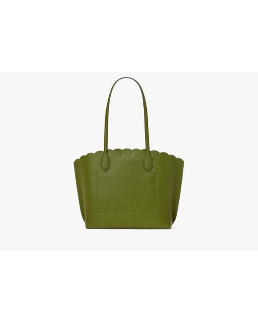 Kate Spade Green Suite Scalloped Tote
