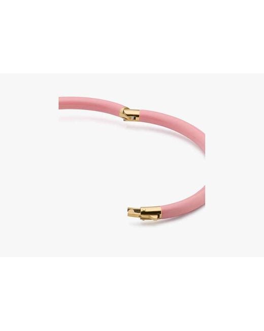 Kate Spade Pink Double Knot Pave Hinged Bangle