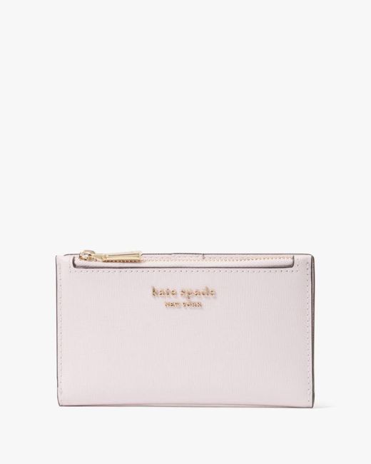 Kate Spade Natural Morgan Small Slim Bifold Wallet