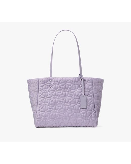 Kate Spade Purple Tilly Quilted Medium Tote Bag
