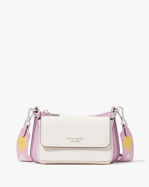 Kate Spade Pink Double Up Colorblocked Crossbody
