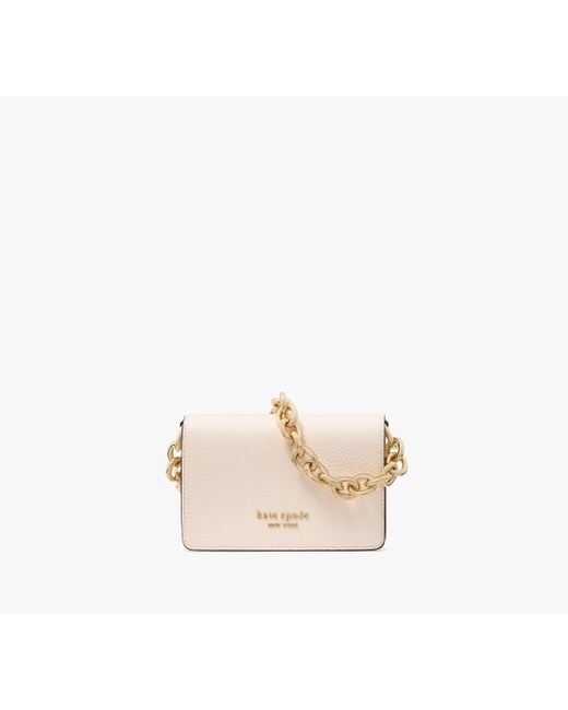 Kate Spade Natural Natasha Chain Card Case Crossbody