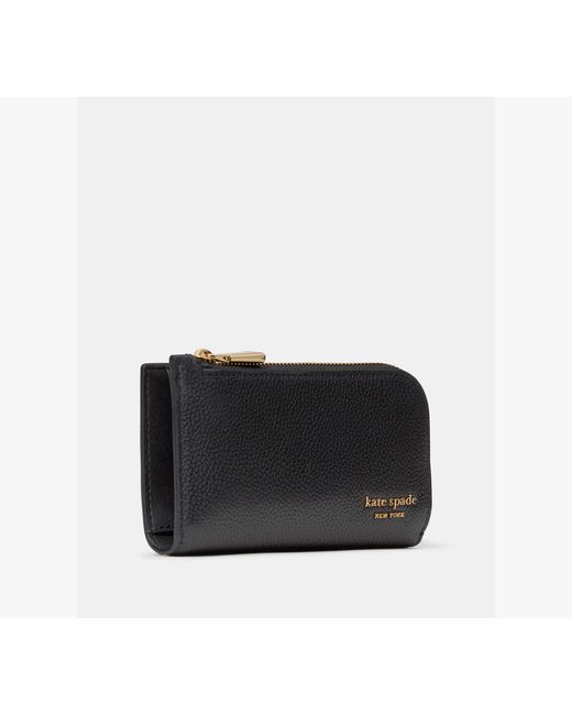 Kate Spade Black Devin Small Slim Bifold Wallet